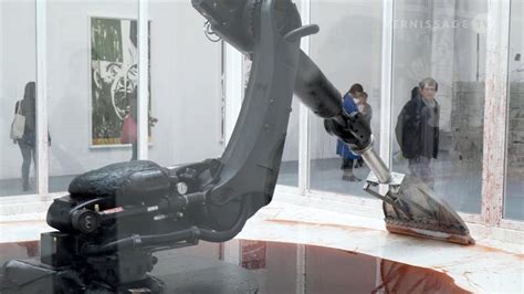 robot art piece hydraulic fluid|Cant Help Myself (Sun Yuan and Peng Yu)